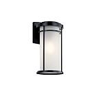 Lanterne murale extérieur Kichler Toman 49688BK 1-lumière 150W noir