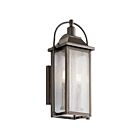 Lanterne murale extérieur Kichler Harbor Row 49714OZ 2-lumières 60W vieux bronze
