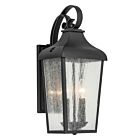 Kichler 49736BKT Forestdale 2-Lumières 120W Noir texturé Applique murale extérieur