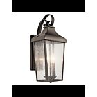 Lanterne murale extérieur Kichler Forestdale 49736OZ 2-lumières 60W vieux bronze