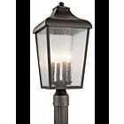 Lampe sur poteau extérieur Kichler Forestdale 49739OZ 4-lumières 60W vieux bronze