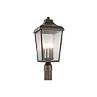 Lampe sur poteau extérieur Kichler Forestdale 49739OZ 4-lumières 60W vieux bronze