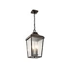 Suspendu extérieur Kichler Forestdale 49740OZ 4-lumières 60W vieux bronze