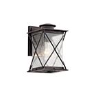 Lanterne murale extérieur à LED Kichler Argyle 49743WZCL18 1-lumière 10W zinc patiné