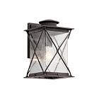 Lanterne murale extérieur Kichler Argyle 49744WZC 1-lumière 100W zinc patiné
