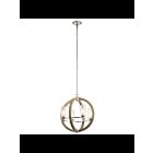 Lustre à 1 étage Kichler Grand 49791DAG 4-lumières 60W gris antique