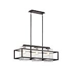 Chandelier d'extérieur Kichler Wright 49805WZC 3-lumières 150W zinc patiné