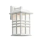 Lanterne murale extérieur Kichler Beacon Square 49830WH 1-lumière 100W blanc