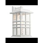 Lanterne murale extérieur Kichler Beacon Square 49831WH 1-lumière 150W blanc