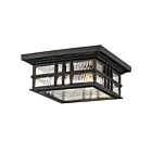 Kichler 49834BKT Beacon Square 150W Noir texturé Lanterne suspendue d'extérieur