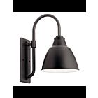 Lanterne murale extérieur Kichler Pellinord 49837BK 1-lumière 150W noir
