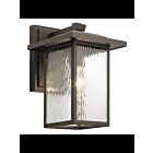 Lanterne murale extérieur Kichler Capanna 49925OZ 1-lumière 75W vieux bronze