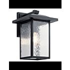 Lanterne murale extérieur Kichler Capanna 49926BKT 1-lumière 100W noir texturé