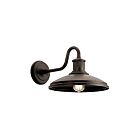 Lanterne murale extérieur Kichler Allenbury 49980OZ 1-lumière 100W vieux bronze