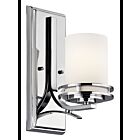Luminaire de vanité Kichler Hendrik 5076CH 1-lumière 100W chrome