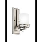 Luminaire de vanité Kichler Hendrik 5076NI 1-lumière 100W nickel brossé
