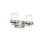 Luminaire de vanité Kichler Hendrik 5077NI 2-lumières 60W nickel brossé