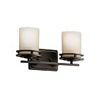 Luminaire de vanité Kichler Hendrik 5077OZ 2-lumières 60W vieux bronze