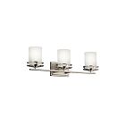 Luminaire de vanité Kichler Hendrik 5078NI 3-lumières 100W nickel brossé