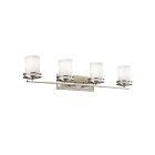 Luminaire de vanité Kichler Hendrik 5079NI 4-lumières 100W nickel brossé