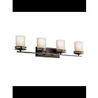 Luminaire de vanité Kichler Hendrik 5079OZ 4-lumières 100W vieux bronze