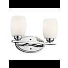 Luminaire de vanité à LED Kichler Eileen 5097CHL18 2-lumières 10W chrome