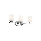 Luminaire de vanité Kichler Eileen 5098CH 3-lumières 100W chrome