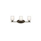 Luminaire de vanité Kichler Eileen 5098OZS 3-lumières 100W vieux bronze