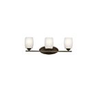 Luminaire de vanité à LED Kichler Eileen 5098OZSL18 3-lumières 10W vieux bronze