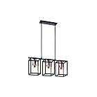 Lustre linéaire Kichler Kitner 52033BK 3-lumières 75W noir