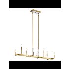 Lustre linéaire Kichler Laurent 52054CG 8-lumières 60W or champagne