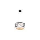 Suspendu Kichler 52074BK 3-Lumières Noir