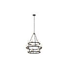 Lustre rond Kichler Mathias 52110OZ 21-lumières 40W vieux bronze