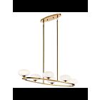 Lustre ovale Kichler Pim 52224FXG 6-lumières 50W or