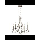 Lustre à 1 étage Kichler Ania 52239NI 4-lumières 60W nickel brossé