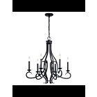 Lustre à 1 étage Kichler Ania 52240BK 6-lumières 60W noir