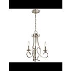 Lustre à 1 étage Kichler Ania 52243NI 3-lumières 60W nickel brossé