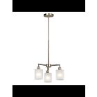 Lustre à 1 étage Kichler Lynn Haven 52282NI 3-lumières 75W nickel brossé