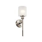 Applique murale Kichler Lynn Haven 52288NI 1-lumière 75W nickel brossé