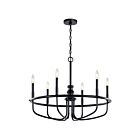Lustre à 1 étage Kichler Capitol Hill 52304BK 6-lumières 60W noir