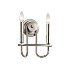 Applique murale Kichler Capitol Hill 52308NI 2-lumières 60W nickel brossé