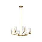 Lustre à 1 étage Kichler Nye 52314BNB 6-lumières 60W laiton naturel brossé