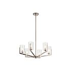 Lustre à 1 étage Kichler Nye 52314CLP 6-lumières 60W étain classique