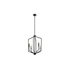 Suspendu de foyer Kichler Armand 52351BK 4-lumières 60W noir