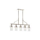 Lustre linéaire Kichler Everett 52379PN 5-lumières 75W nickel poli