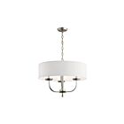 Lustre à 1 étage Kichler Kennewick 52384NI 3-lumières 60W nickel brossé
