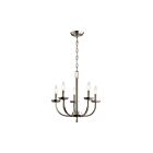 Lustre à 1 étage Kichler Kennewick 52385NI 5-lumières 60W nickel brossé