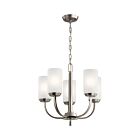 Lustre à 1 étage Kichler Kennewick 52386NI 5-lumières 60W nickel brossé