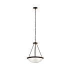 Suspendu inversé Kichler Ritson 52393OZ 3-lumières 75W vieux bronze