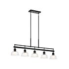 Chandelier linéaire Kichler Eastmont 52404BK 5-lumières 375W Noir